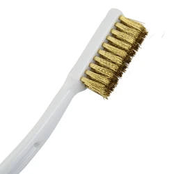 Brush Wire Metal Nylon Wire Plastic Stainless Steel White Wire Brush 1PCS Black Handle Brass Machine Polishing