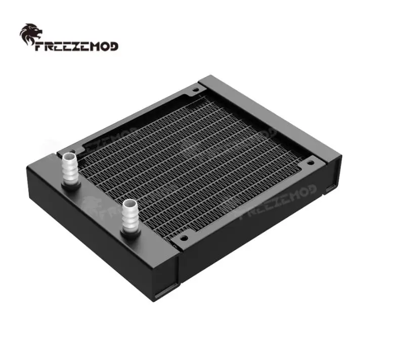 FREEZEMOD 120mm Aluminum Radiator Row with Outer Diameter 7.5mm /9.8mm Fitting for 120 Fan Positions SR-LF120