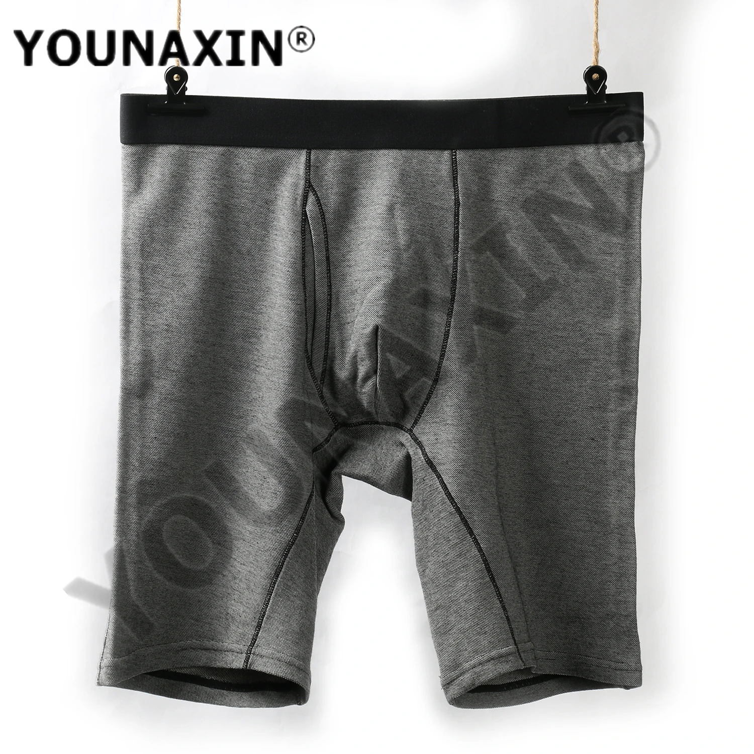 3 Pcs Big Size Men Underwear Long Boxer Briefs Cotton Boxershorts Panties Soild Color Undies Sports Underpants M L XL 2XL 3XL