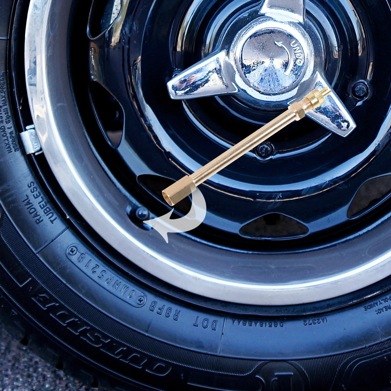 

Tire Valves Extension 10Cm Straight Premium Brass Valve Stem Extender for Atv Car Truck Easy Inflate Deflate Universal Tire