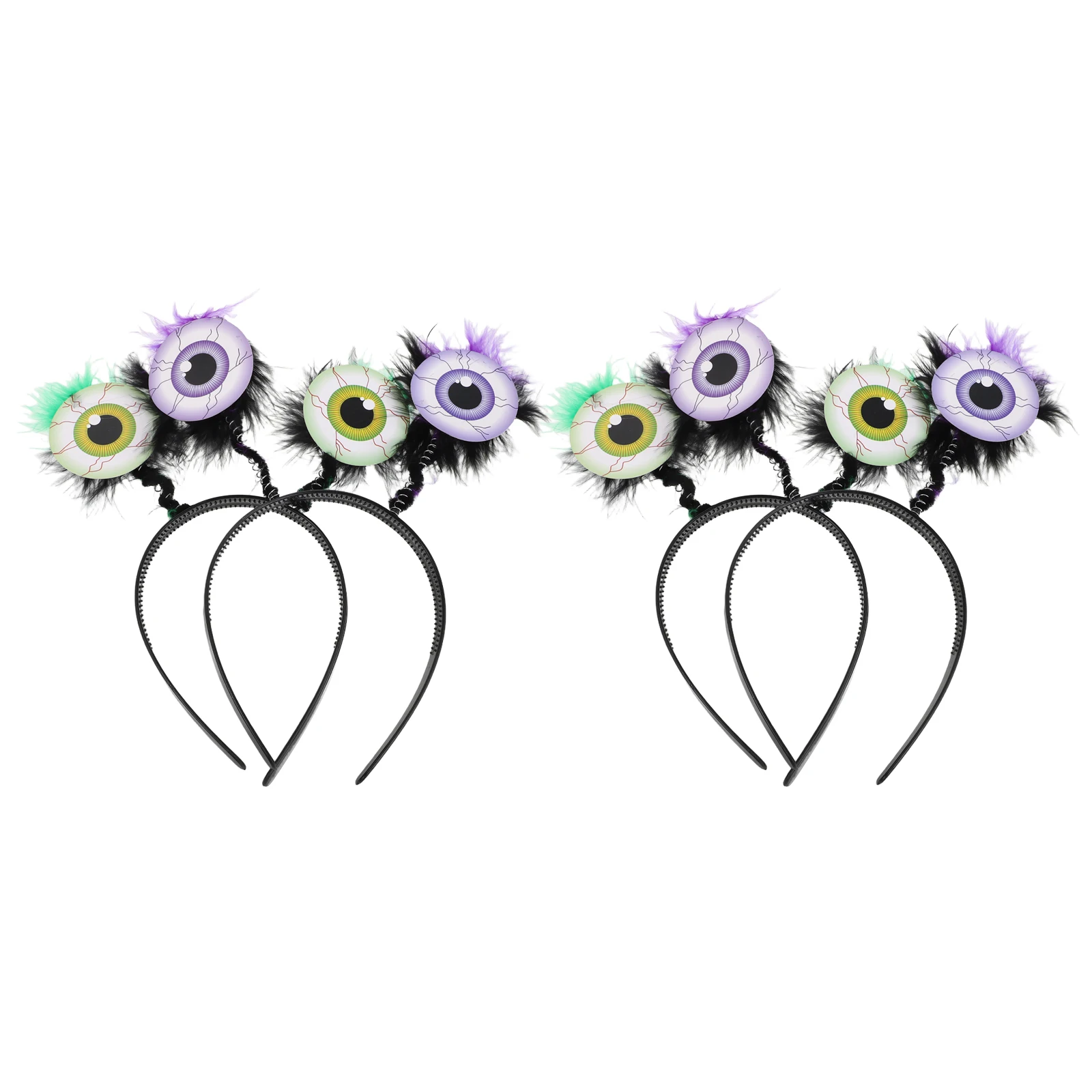 

4pcs Halloween Headband Costume Eyeball Headdress Spooky Hair Hoop for Party Cosplay Adult Kids Large Eye Ball Prop Lightweight