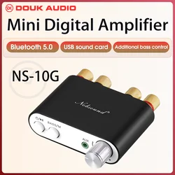 Douk Audio NS-10G Mini Bluetooth 5.0 TPA3116 Digital Power Amplifier HiFi Stereo Audio Amp USB Sound Card 50W*2