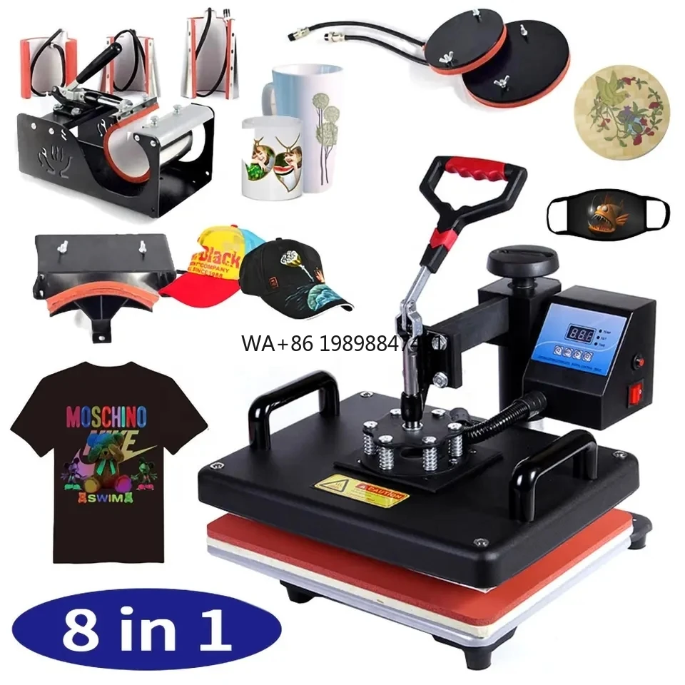 

8 in 1 Semi-automatic Multi-functional Heat Transfer Heat Press Machine