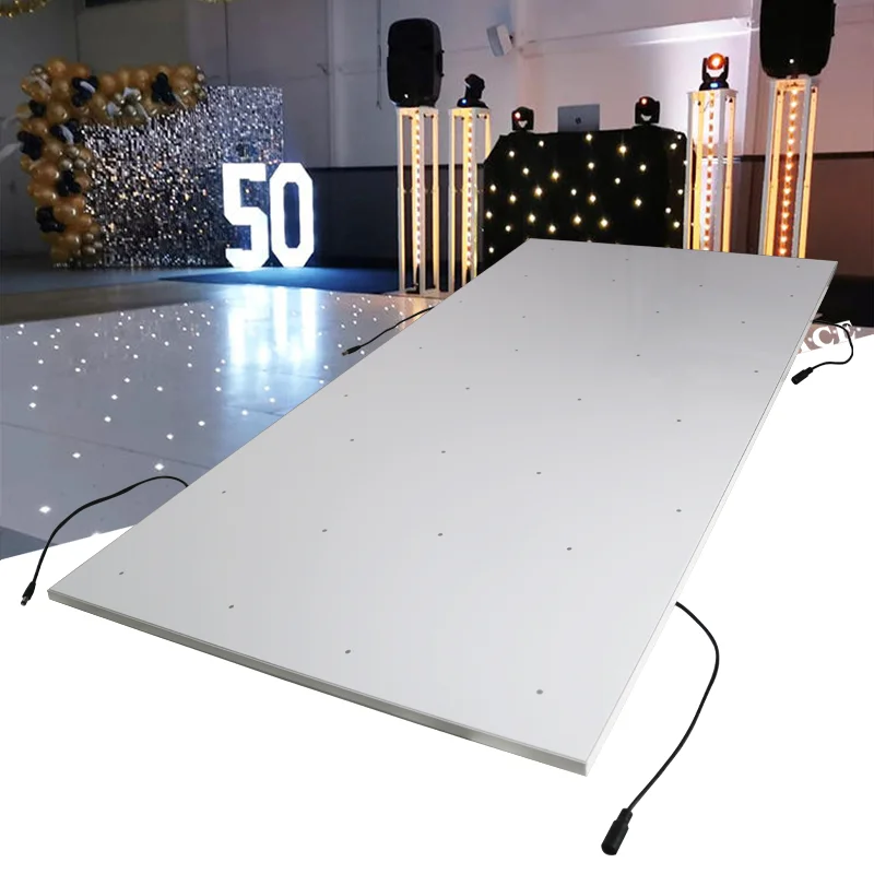

Igracelite 2*4/2*2ft White LED Dance Floor High Gloss White Floor for Wedding Party，Contact Customer Service for Customization