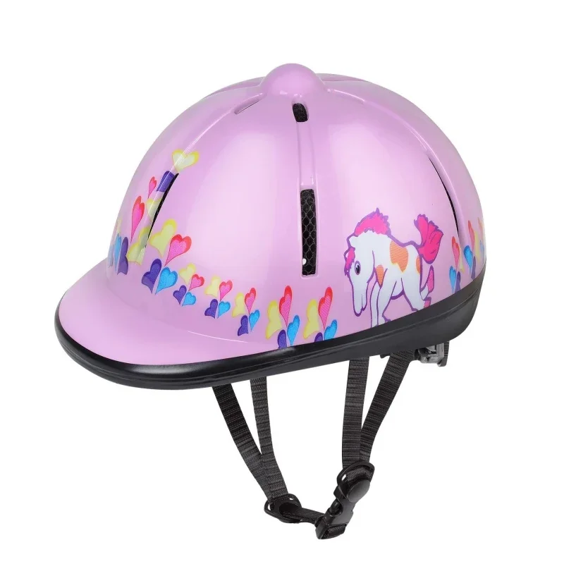 Casco de seguridad para montar a caballo, equipo protector para la cabeza, para ciclistas ecuestres de 2 a 6 aรฑos