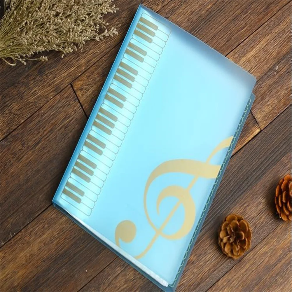 Music Score Book 40 Sheets Insert-type A4 Folder Music Score Book Folder File Folders Document Organizer Storage Accessories
