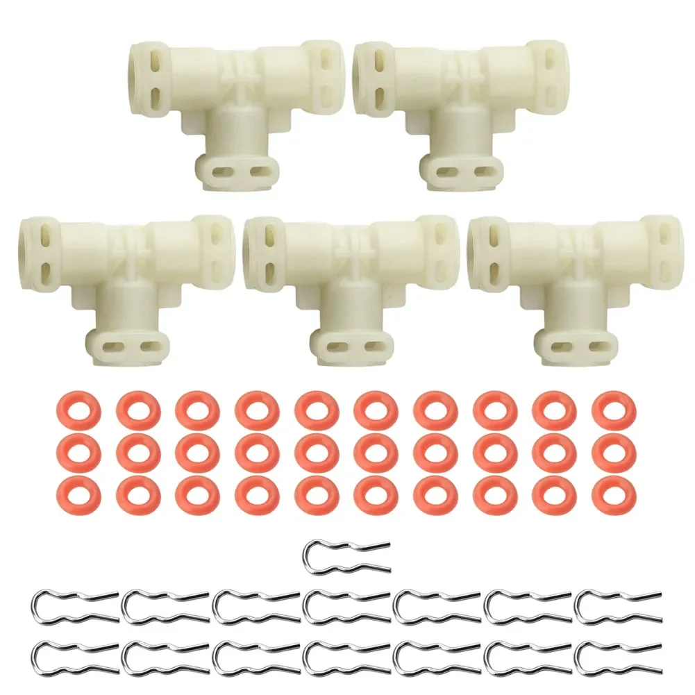 

Water Thermoblock Connector With 15pcs Card Ring 30pcs O-ring For SAECO Espresso Makers Part Automatic Coffee Machines (T Shape)