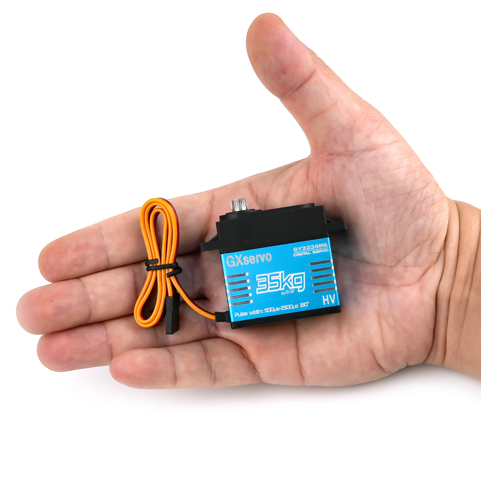 

YP3235MG 35KG Digital Servo High Torque 5.0-7.4V Semi-Metal Steel Gear 180 Degree Waterproof for 1/8 1/10 RC Crawler TRX6 SCX10