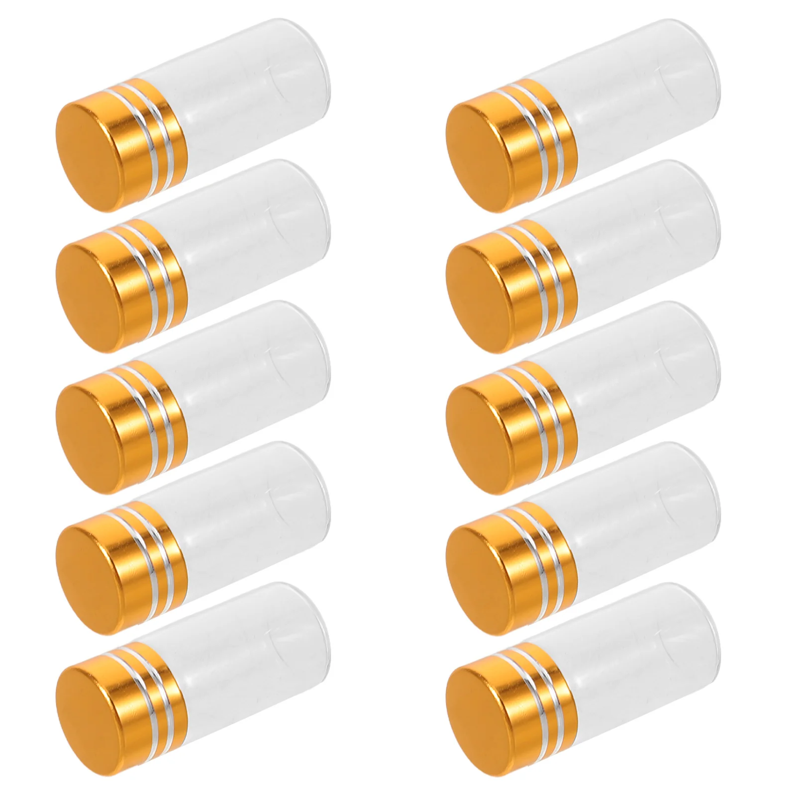 

50Pcs Mini Glass Vials with Screw Caps Clear Empty Sample Bottles Travel Perfume Containers Essential Oil Storage Jars Small