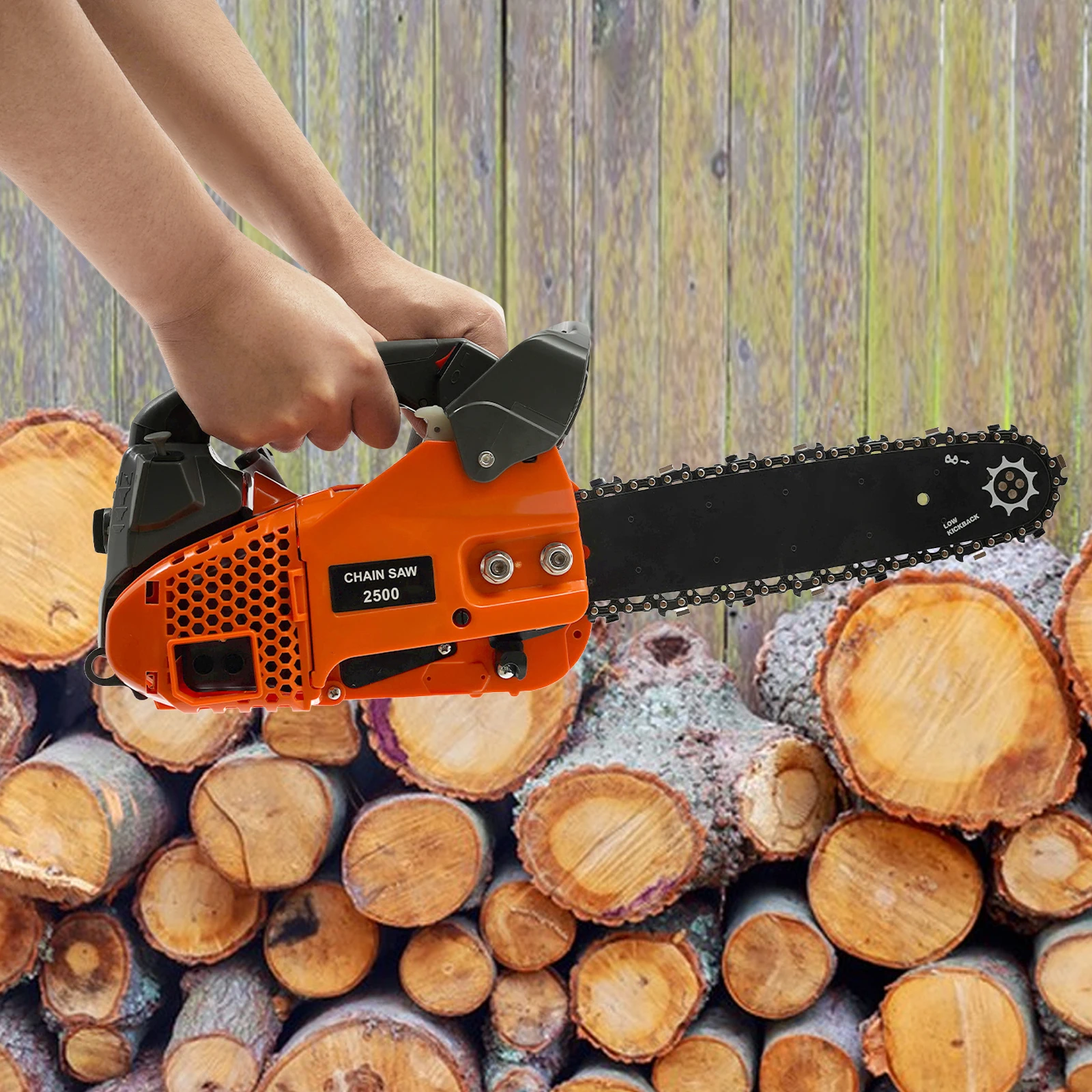 25.4Cc مقبض علوي بالمنشار البنزين بالمنشار 2-السكتة الدماغية محرك بالمنشار 12 بوصة البنزين بالمنشار #2