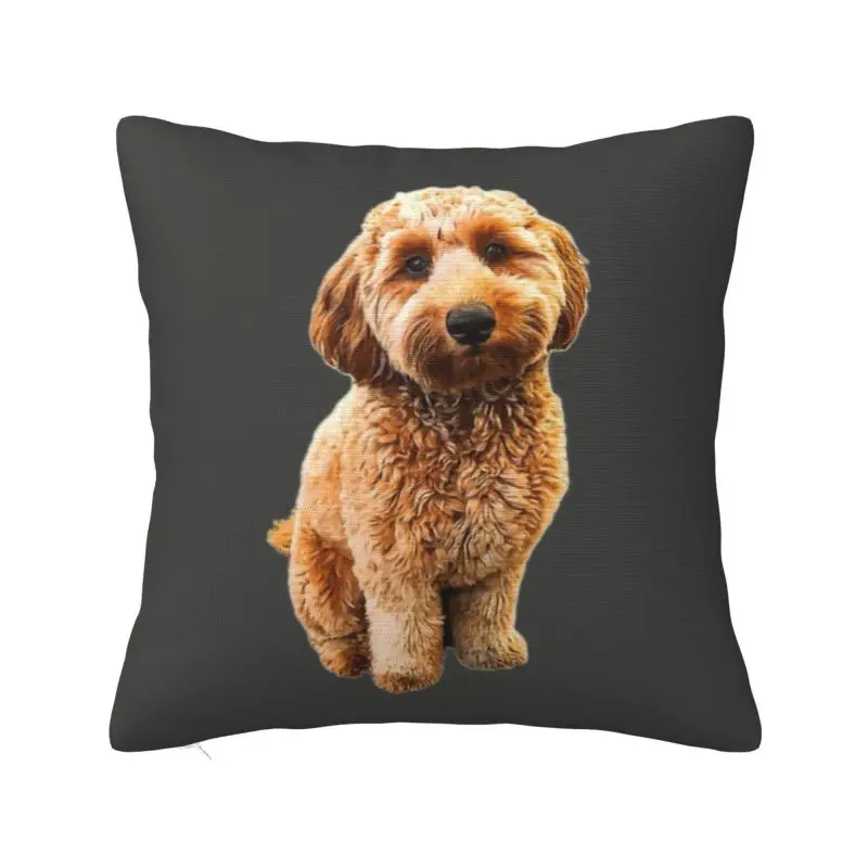 Luxury Puppy Dog Poodle Cushion Cover 45x45cm Soft Pet Animal Pillow Case for Sofa Square Pillowcase Bedroom Decoration