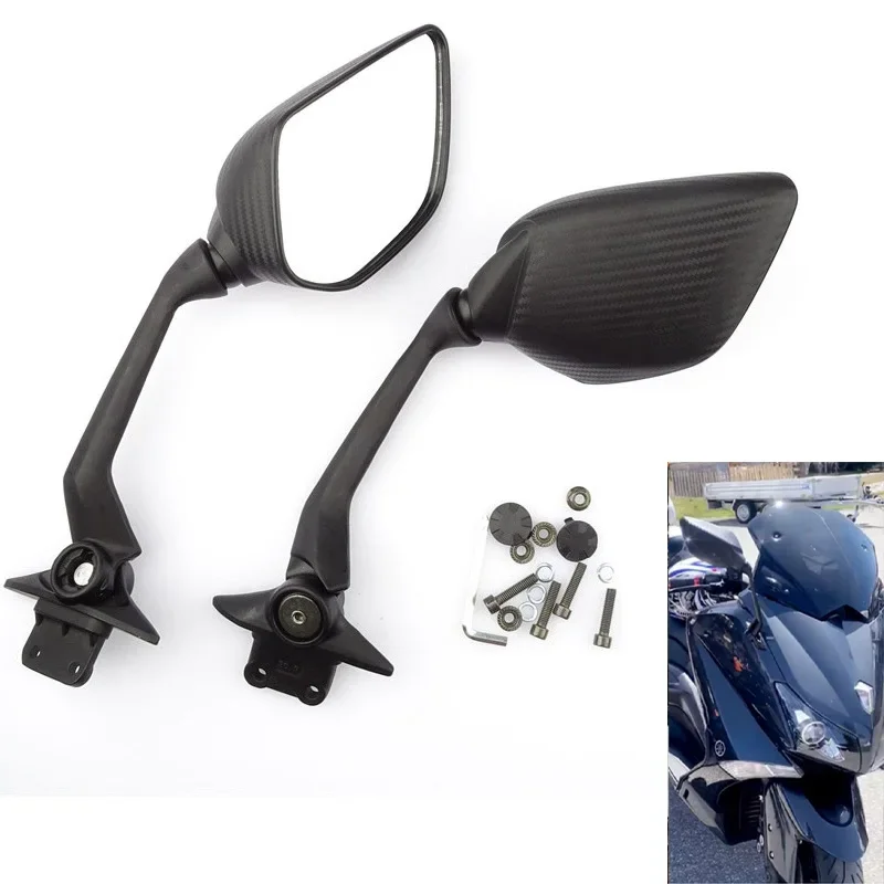

Fit For Yamaha TMAX 530 560 2017 - 2021 Motorcycle View Rearview Side Mirrors T-MAX TMAX530 SX/DX TMAX560 2018 2019 2020