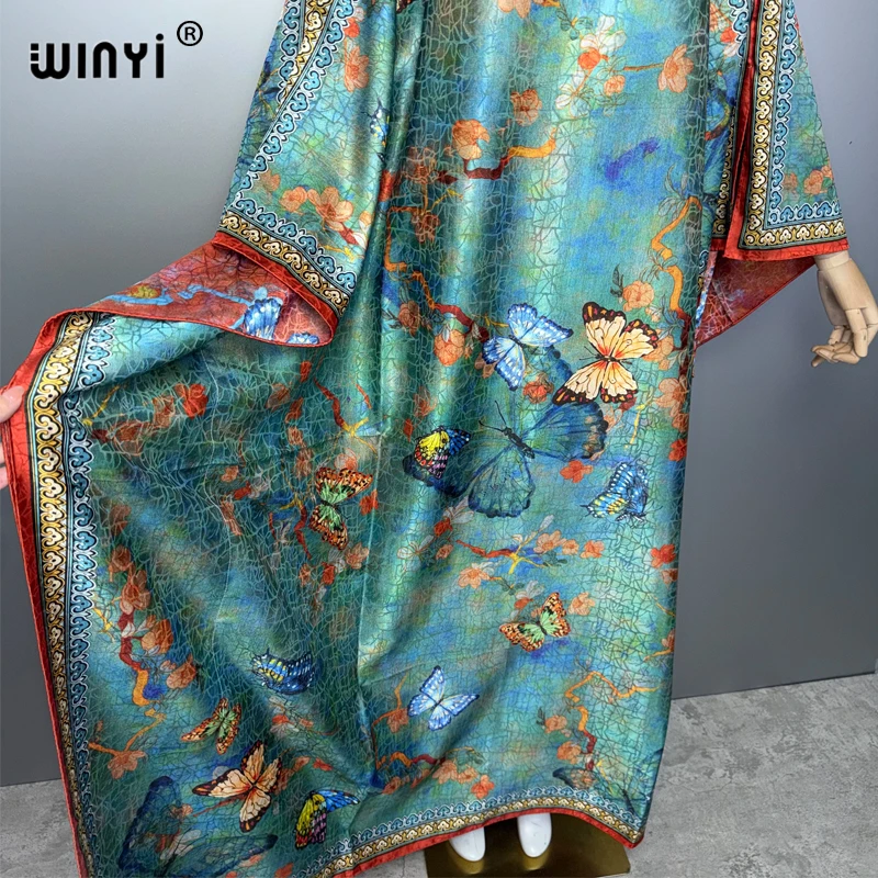 فستان كافتان طويل من WINYI بتصميم بوهيمي أنيق للنساء، مناسب للحفلات المسائية، عباءة إسلامية فاخرة بأسلوب دبي 17