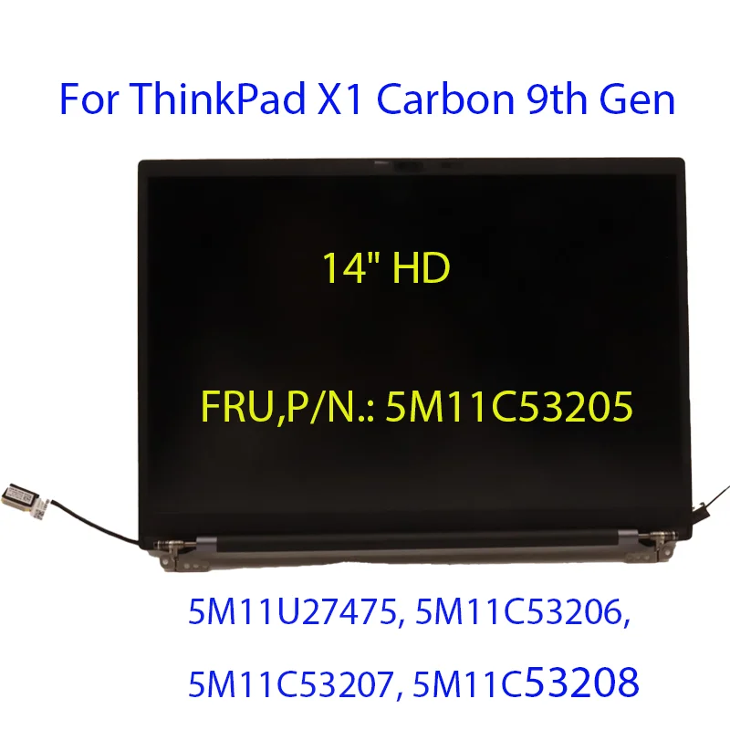 

5M11C53205 новый для Lenovo ThinkPad X1 Carbon 9th N/touch FHD ИК ЖК-экран в сборе 5M11C53206 5M11C53207 5M11C53208