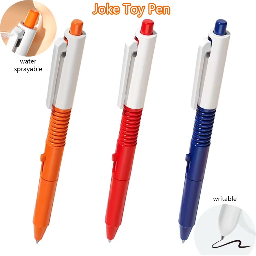1/3/5 Pcs Prank Ballpoint Pens Children's Novelty Toys for Kids Boy Squirt Water Sprayable Writable Funny Toys Cool Things Gifts