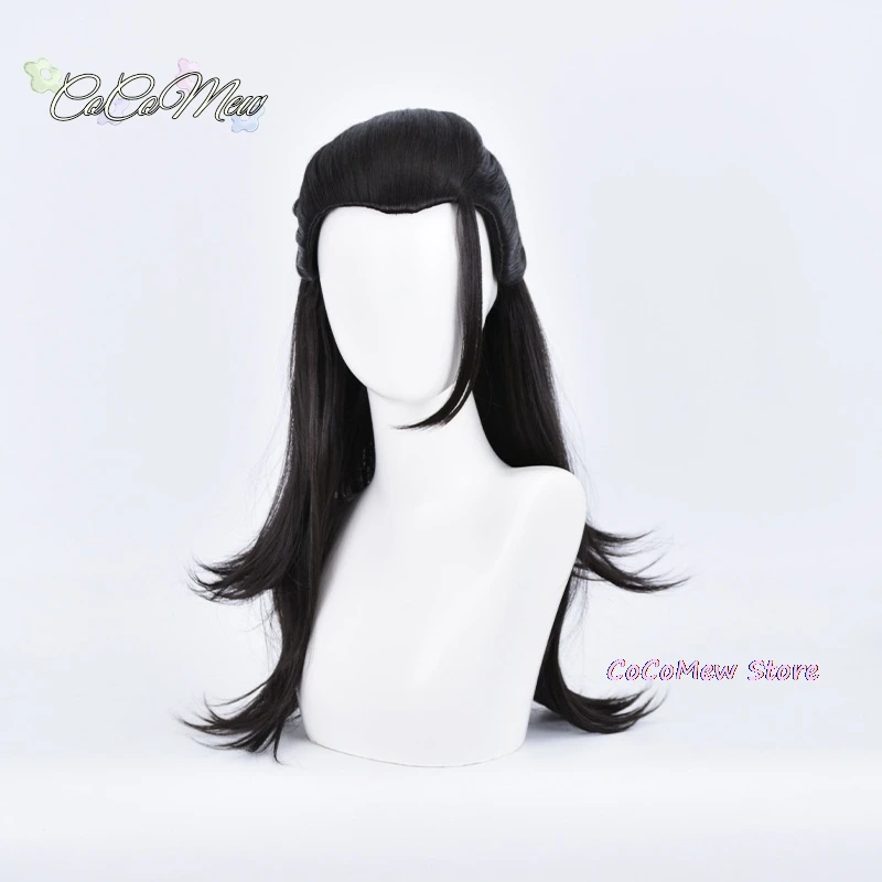 Jujutsu JJK مانغا زي تنكري مع شعر مستعار ، سوغورو غيتو ، كيمونو أزرق غامق ، تنورة علوية وبنطلون ، شبكة كاسوك روز ، فستان الهالوين