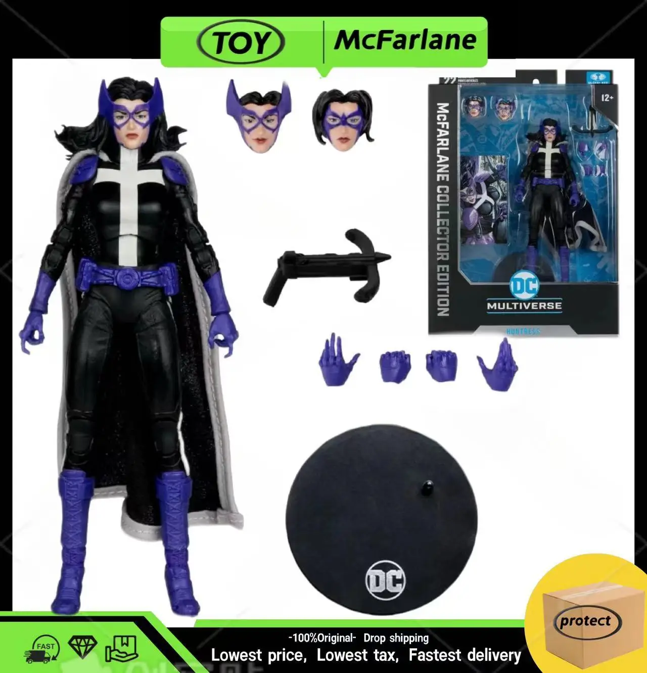 McFarlane Toys Huntress Collector Edition 18cm Action Figure DC Multiverse #23 Model doll Kids Toys Gift