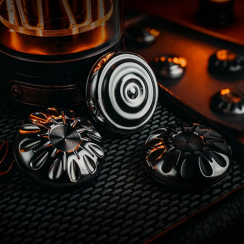 メチリス EDC フィジェットトイ メカニカル減圧コイン フィジェットスピナー メタルハプティックコイン ADHDツール デスクトップ楽しい減圧玩具