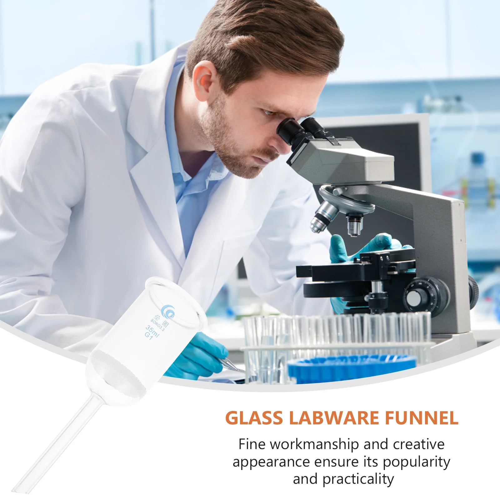 

Labs Sand Core Funnel Equipment Glass Filtering Experiment Laboratory Acid Resistant