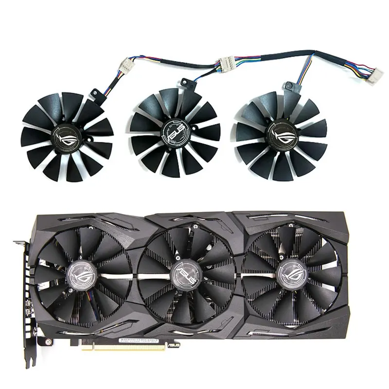 

Новинка 87 мм для ASUS GeForce RTX2060 2060S 2070 ROG STRIX OC, сменный вентилятор для графической карты