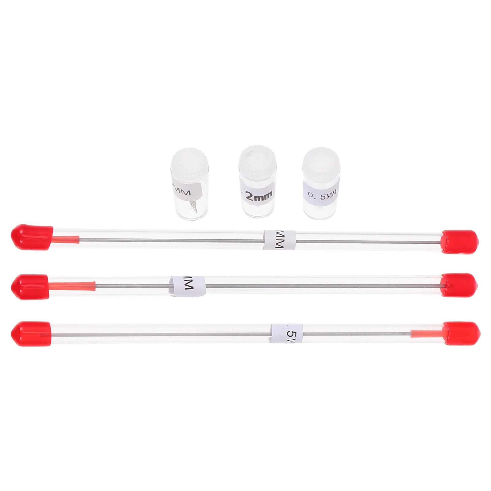 

6 pcs Airbrush Needle Nozzles Caps Replacement Kit For Painting Machine Alloy Tips Repair Tool Compatible With Most Sprayers