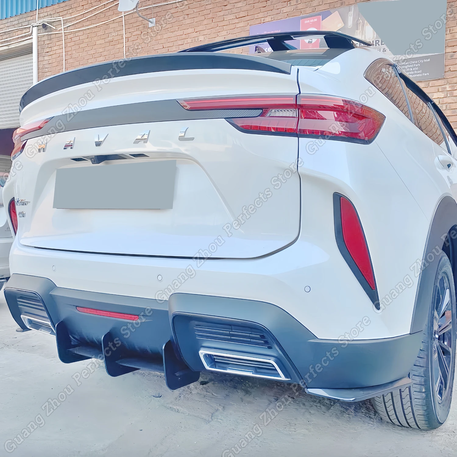 For Haval H6 GT Rear Bumper Diffuser Lip Side Splitters H6 Coupe 2WD 4WD PHEV AWD 2020-2024 Rear Bumper Diffuser Bodykits Tuning