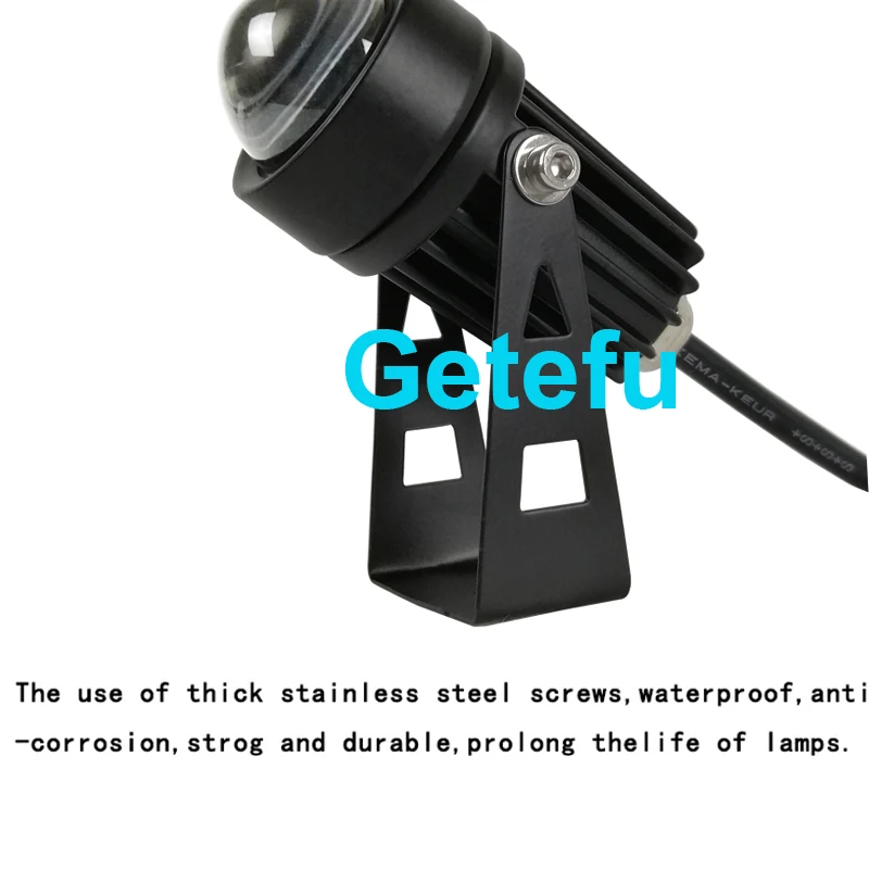 10 Stück LED-Scheinwerfer im Freien wasserdichte Wand leuchte schmaler Abstrahl winkel LED-Scheinwerfer 6w Spot lampe Langstrecken-Wand wasch lampe – Detail 9