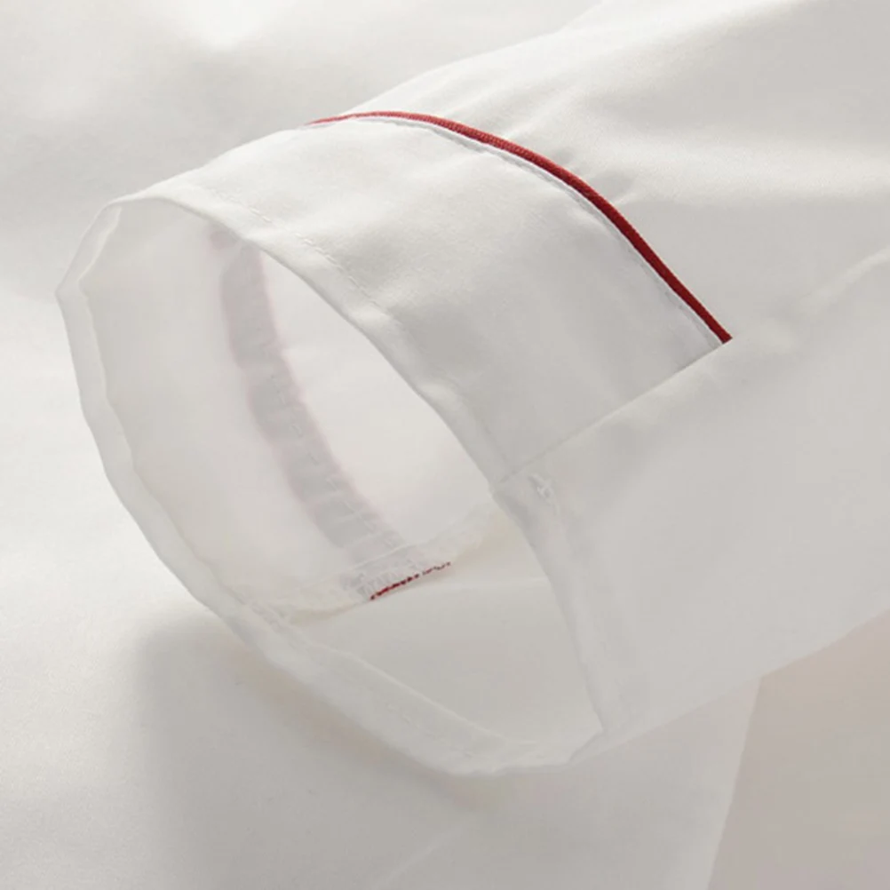 

Unisex Short Sleeve Chef Jacket Oil Resistant Breathable Easy Wash Wearproof Kitchen Restaurant Hotel Workwear Large Size White