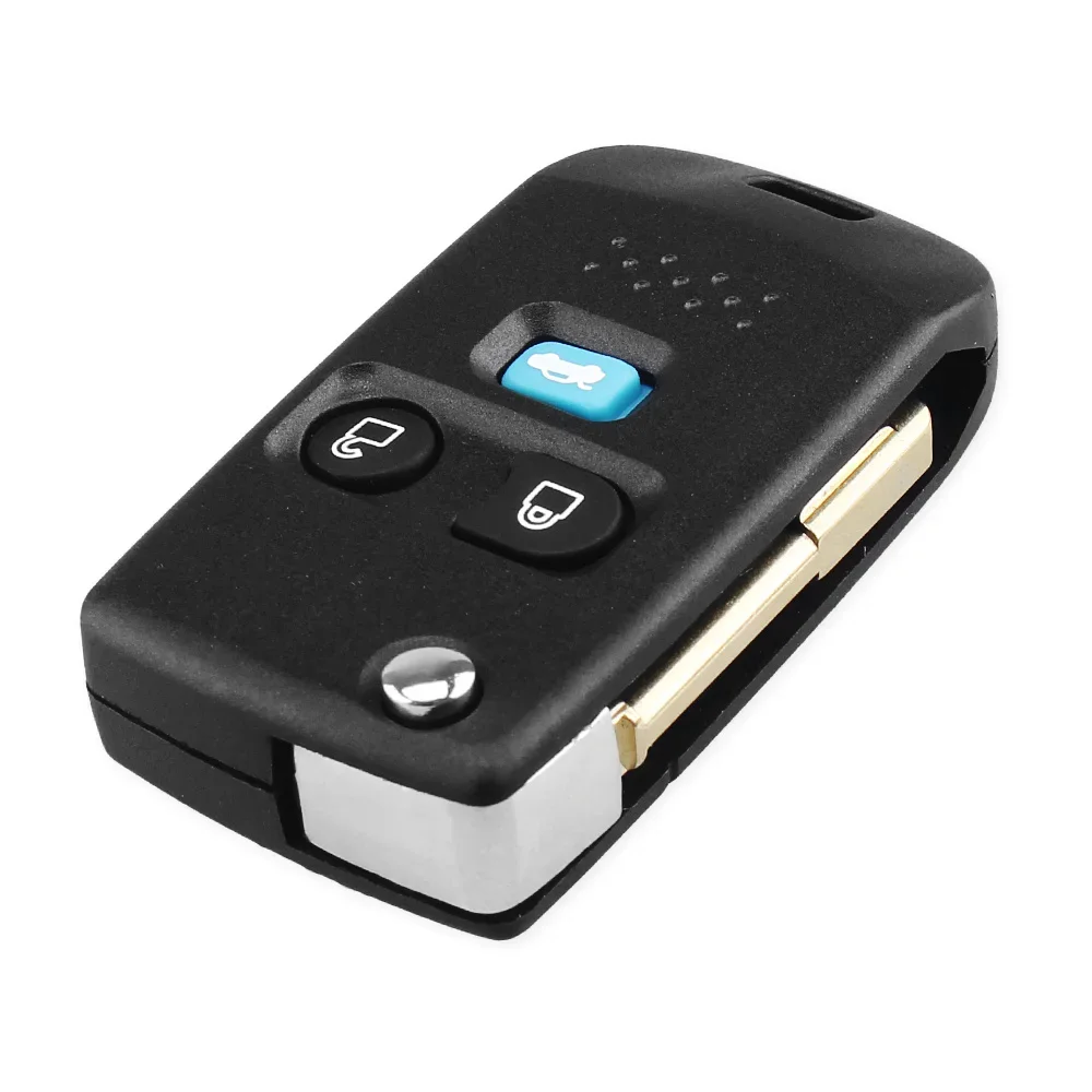 KEYYOU 3 Buttons Modified Flip Fob Remote Car Key Shell Keyless For Ford Transit MK6 Connect 2000 2001 2002 2003 2004 2005 2006