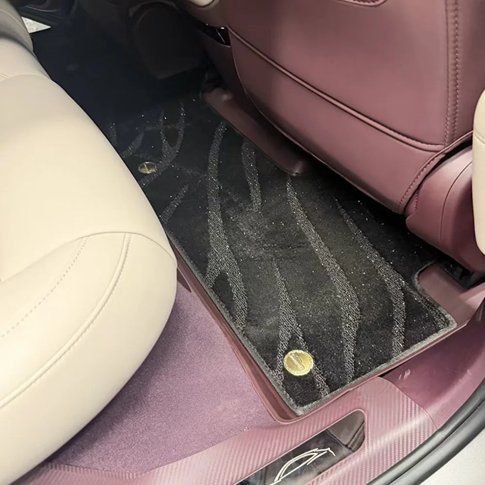 Premium Double Layer TPE Floor Mats + Starry Sky Carpet For Xiaomi YU7 2025 2026  Eco-Friendly Odorless Auto Foot Pads