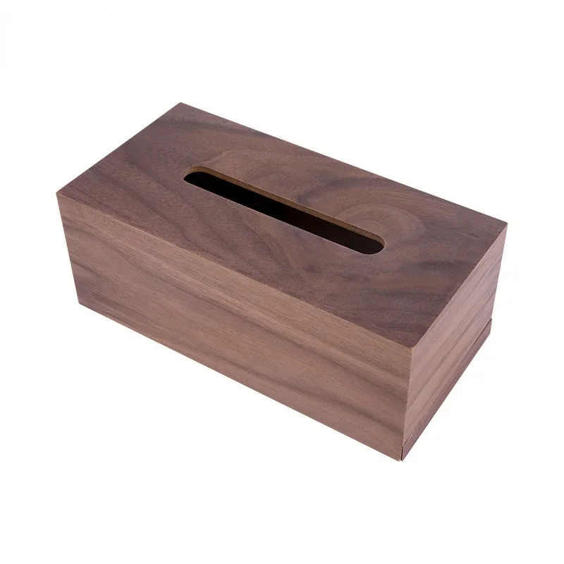 

Wooden Tissue Household Rectangular Napkin Boxs Table Desktop Decoration Removable Decor