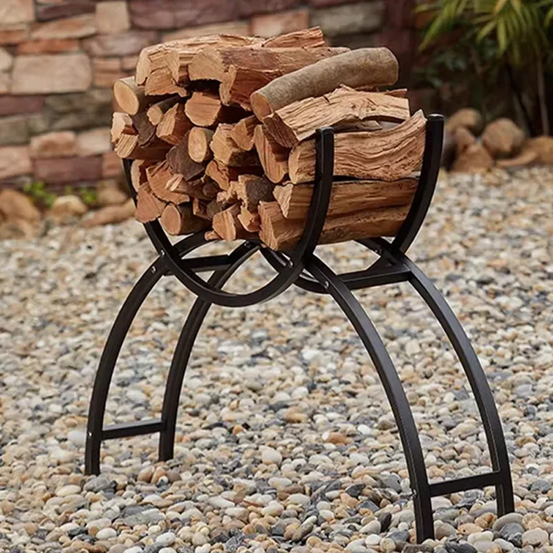 Firewood rack fireplace firewood rack wood storage rack home wrought iron wood storage stacking firewood basket