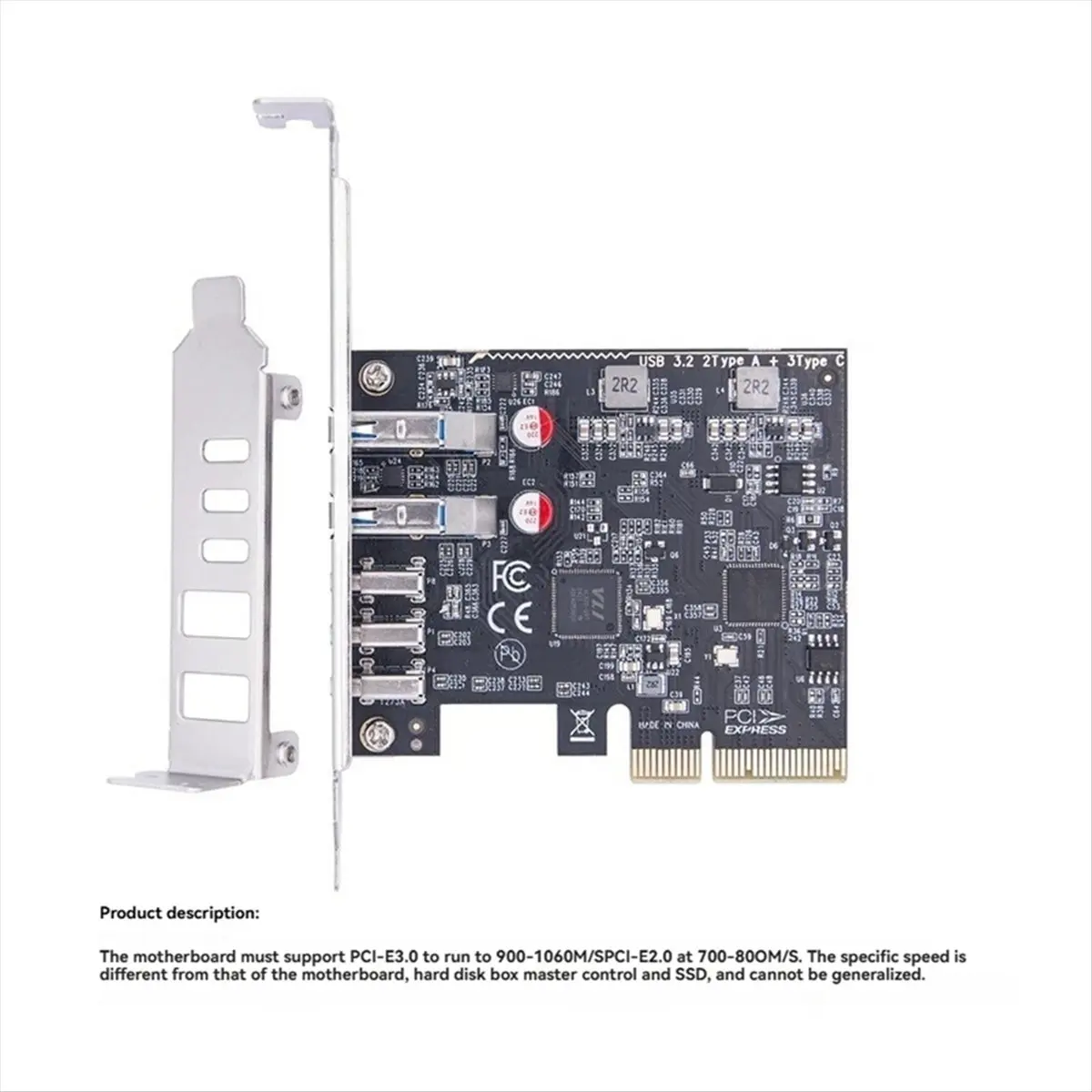 2026 جديد + بطاقة USB PCIE 2 منفذ USB3.2 GEN2 USB-A + 3 منافذ نوع C 10 جيجابت في الثانية بطاقة توسيع PCI-E X4 USB HUB محول لسطح المكتب