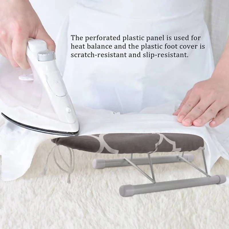 Folding Ironing Board Home Travel Cuffs Detachable Portable Sleeve Neckline Cuffs Mini Washable Protective Non-Slip