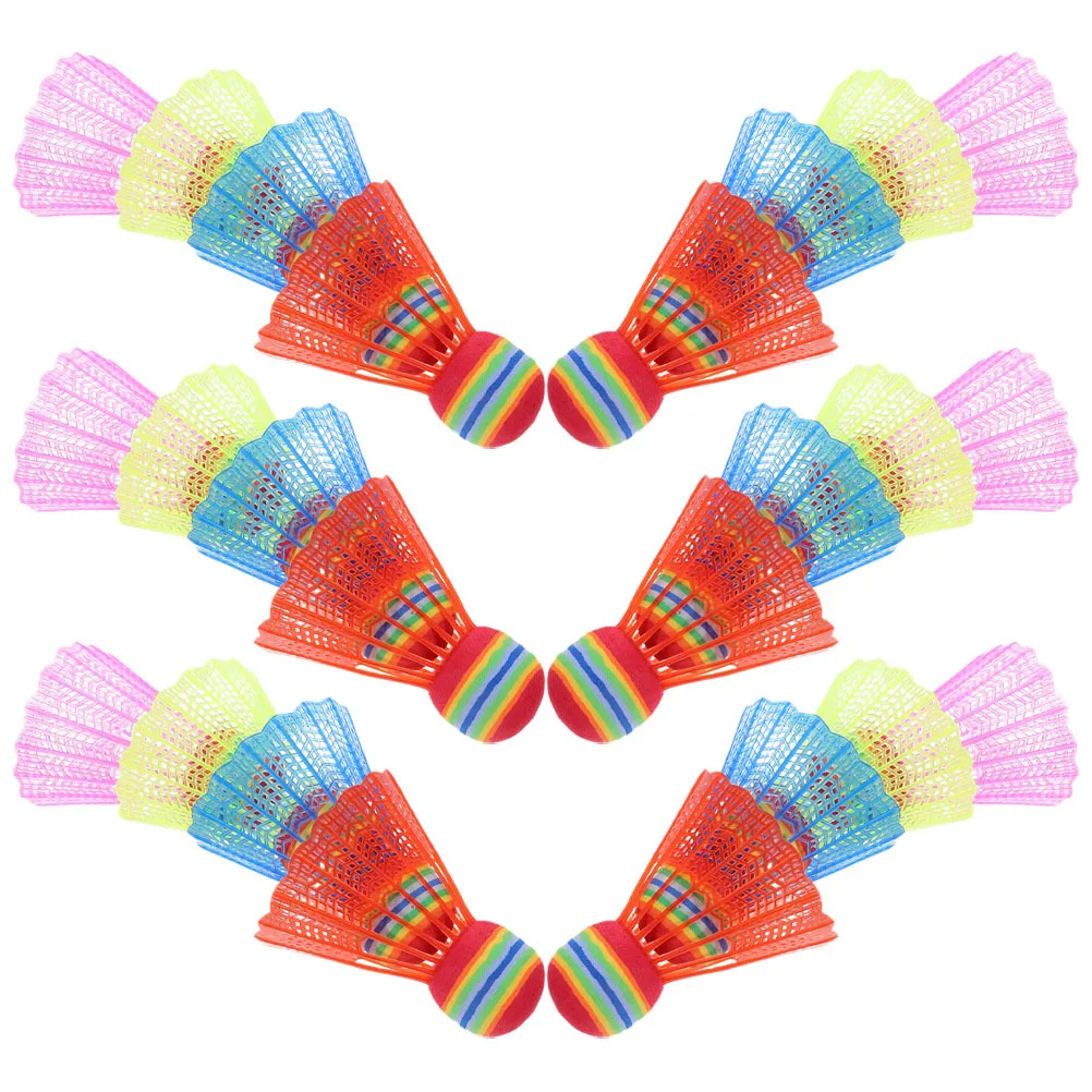 

24Pcs Kids Badminton Shuttlecocks Colorful Design Indoor Outdoor Activities Encourage Active Play Reduce Screen Time