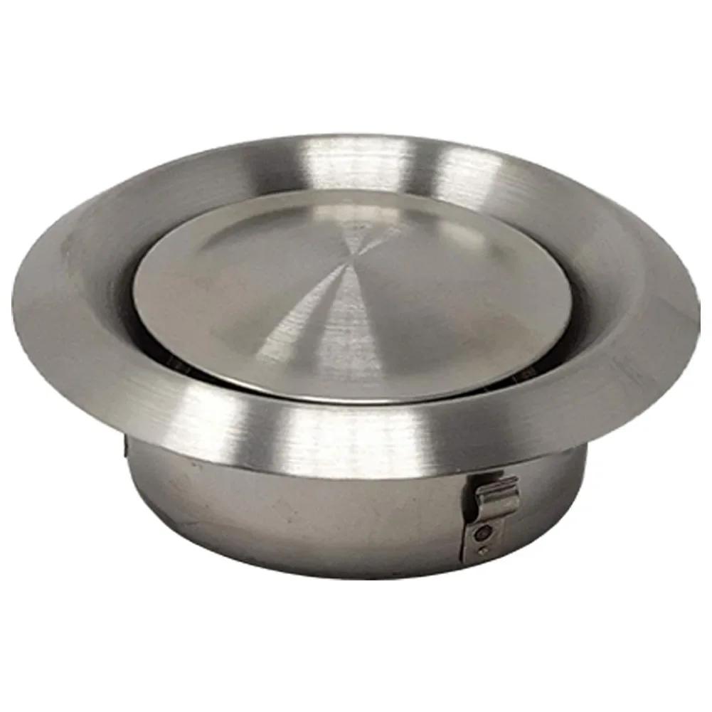 Ventilation Port Stainless Steel Vent Air Outlet Heaters Metal Cover Outlet Silver 100 125 150mm Air Conditioners