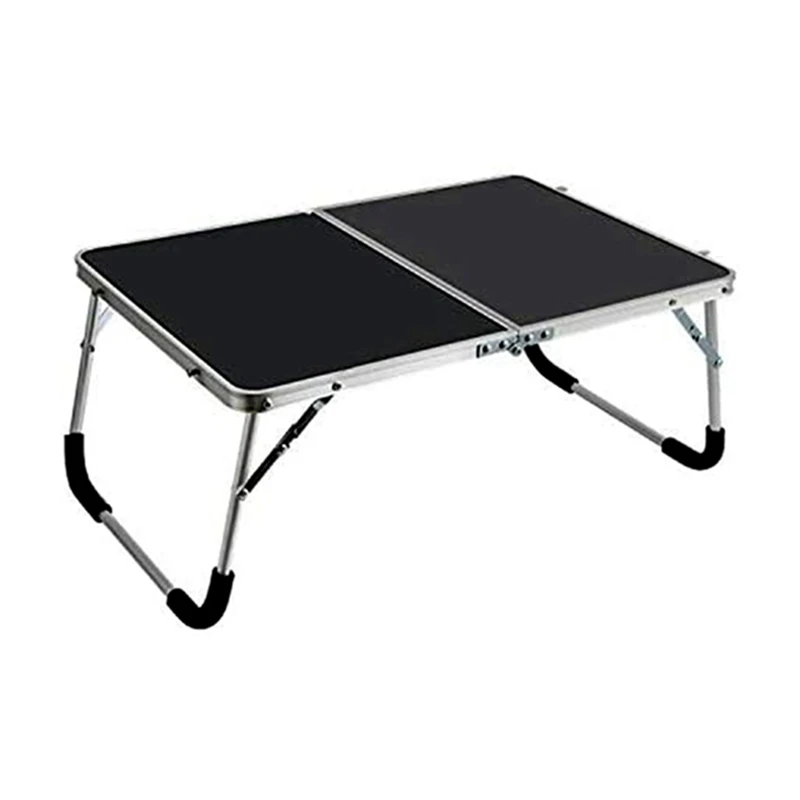 Portable Folding Table Multifunctional Folding Table Portable Picnic Rack Laptop Table For Outdoor Camping Black Durable