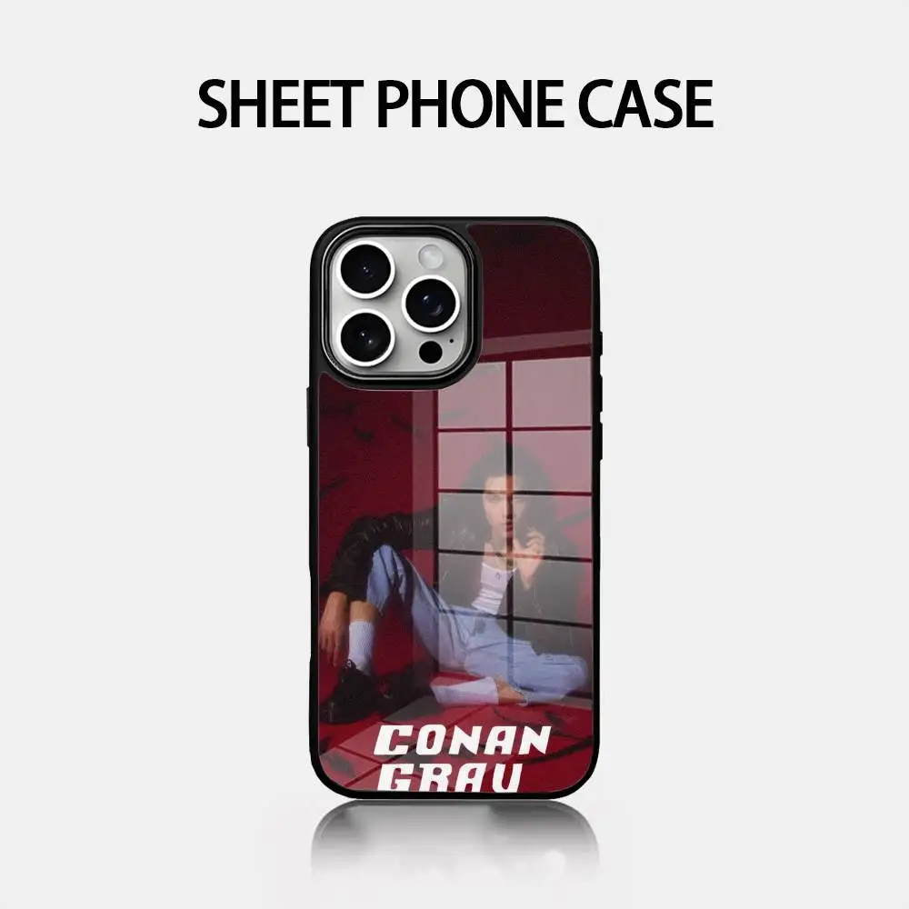 

C-Conan GrayS Phone Case Glass Cover Phone Case For Iphone 16 15 14 12 11 13 Pro Max Mini Puls Attraction CASE