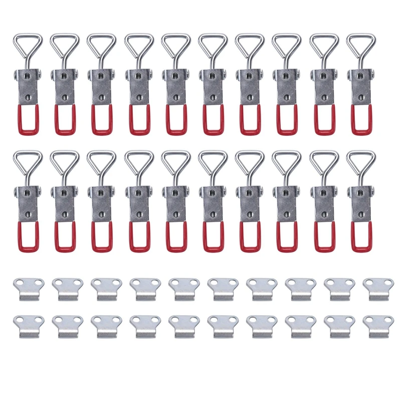 

20 Pack Adjustable Toggle Latch Clamp 4001, 330 Lbs Holding Capacity, Heavy Duty Quick Release Pull Latch Toggle Clamp