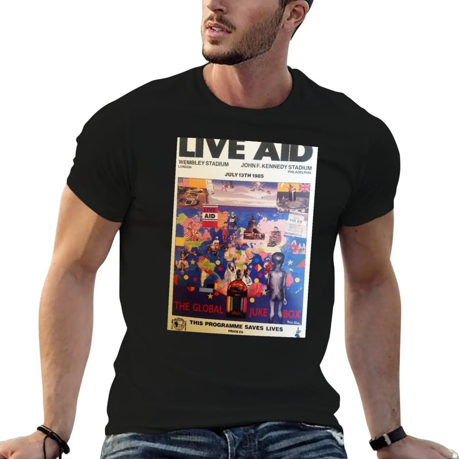 

Vintage Music Art TheLive Aid 1985 T-Shirt man t shirts graphic t shirts for man graphic tees T-Shirt
