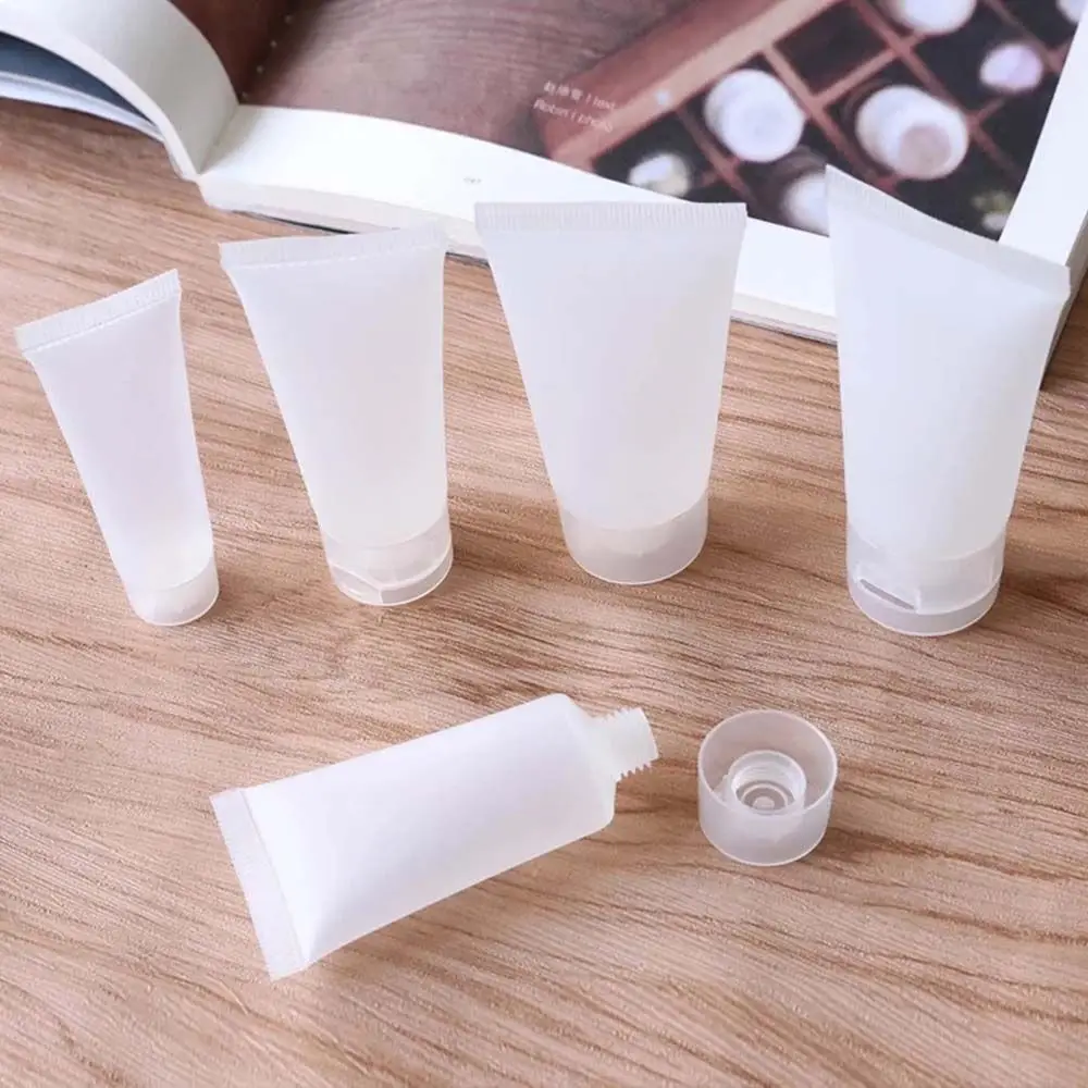 Empty Plastic Portable Tubes Squeeze Cosmetic Cream Lotion Travel Bottle 20ml 30ml 50ml 100ml Container Makeup Organizers