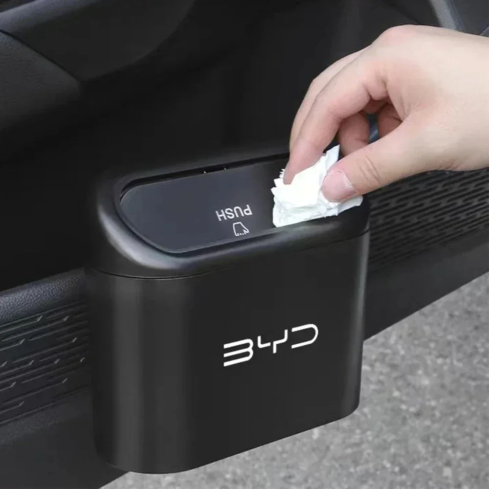 Car Trash Can Car Door Garbage Bin Car Waste Holder For BYD Seal U Dolphin Mini Sealion 7 Song Pro ATTO 3 Yuan UP Dolphin Seal 5