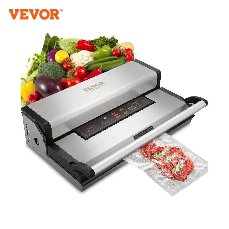 

VEVOR Commercial Vacuum Sealer Machine Multifunction Automatic Food Packaging with Bag Roll Storage Cutter for Home Kitchen Use