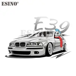 Car Styling Funny Skull Driver Draft Art for BMW E39 Car Accessory Creative PVC Waterproof Sticker Car Whole Body Vinyl Decal
