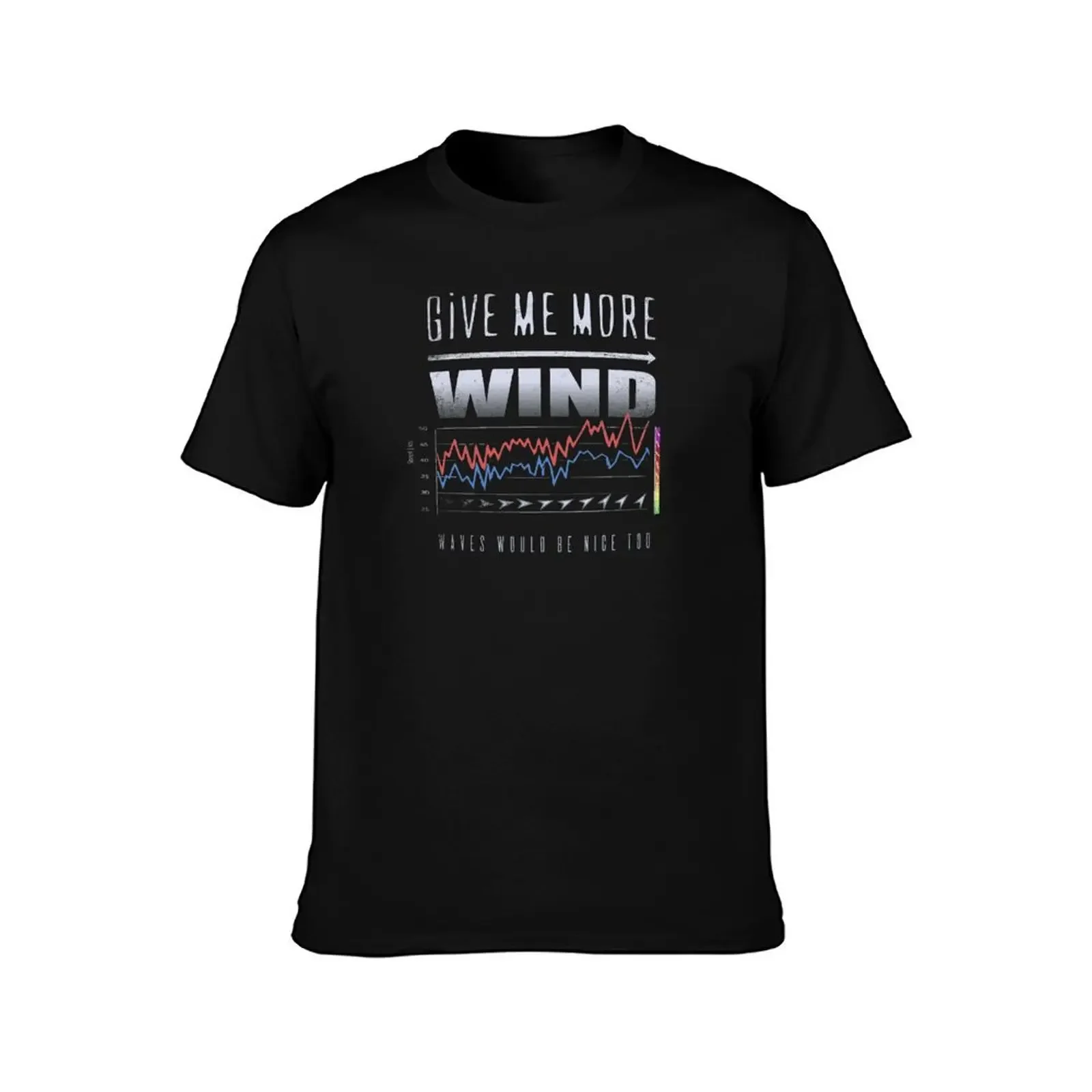 GIVE ME MORE WIND Cool Forecast Chart Graph T-Shirt plus sizes Aesthetic clothing summer 2025 oversized t shirts for men