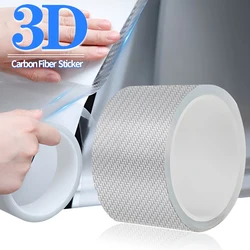 Car Door Protective Film Transparent 3D Carbon Fiber Door Edge Protector Wear-Resistant Anti Scratch Paint Guard Matte Sticker