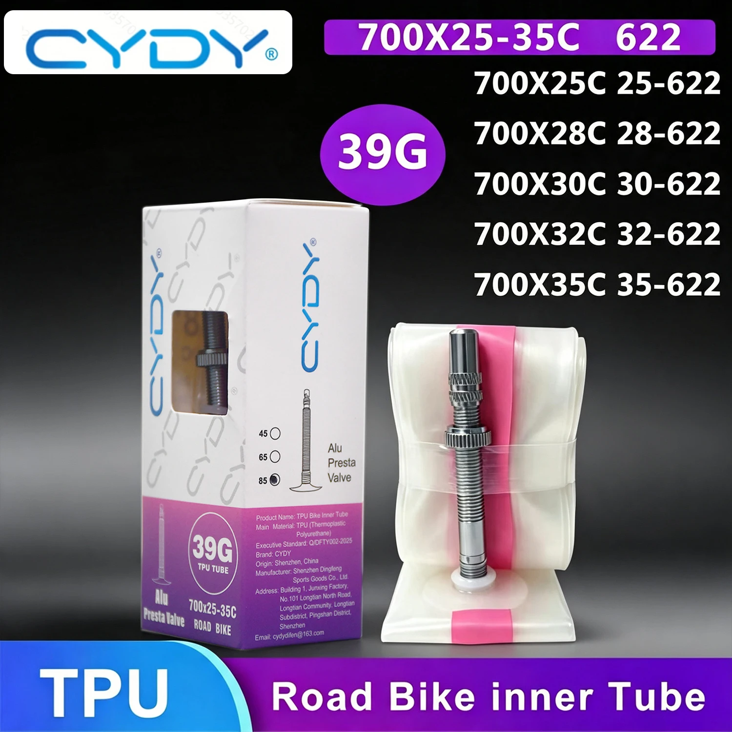 CYDY Road Bicycle TPU Inner Tu - Inner Tube 700C recension och pris