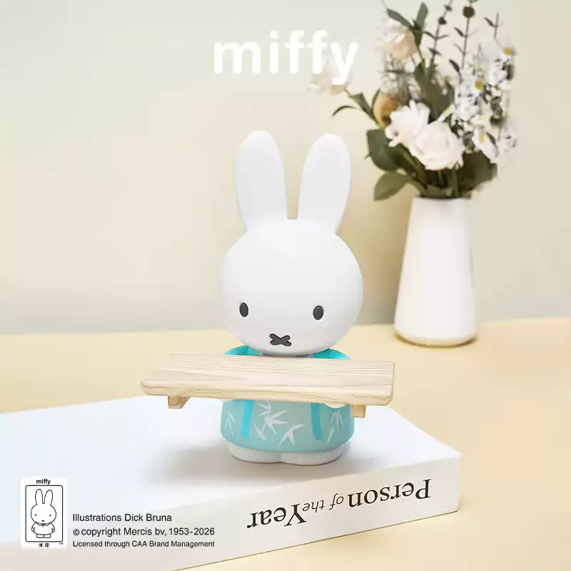 Genuine Cartoon Miffy Tang Style Wooden Tray Blind Box Toy Anime Figure Doll Desktop Decoration Collectible Ornament Gift - view 4