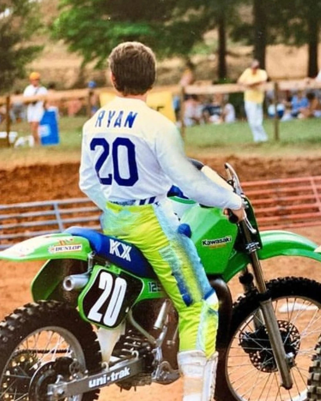 

Kawasaki Men's Quick Drying Long Sleeve Motocross Jersey #20 Ricky Ryan Breathable Motorcycle T-shirt Casual Sports Clothing