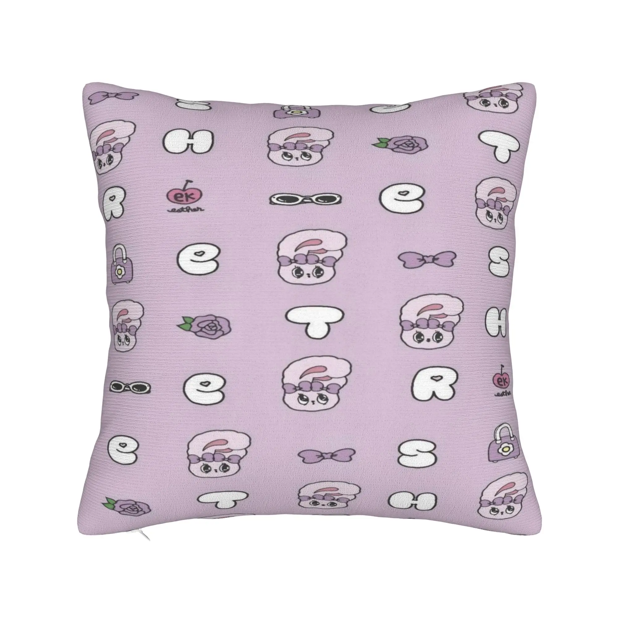 Esther Bunny cartoon rabbit Printing Pillowcase Cushion Cover  Pillow Covers Y2K Home Decoration Square Multiple Sizes